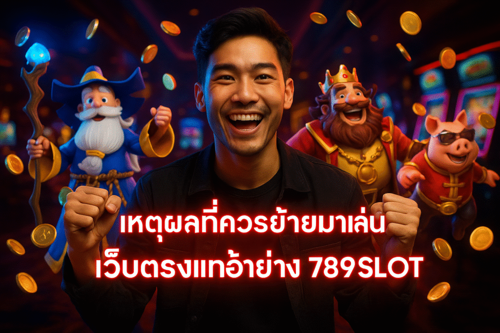 เหตุผลที่ควรย้ายมาเล่นเว็บตรงแท้อย่าง 789SLOT